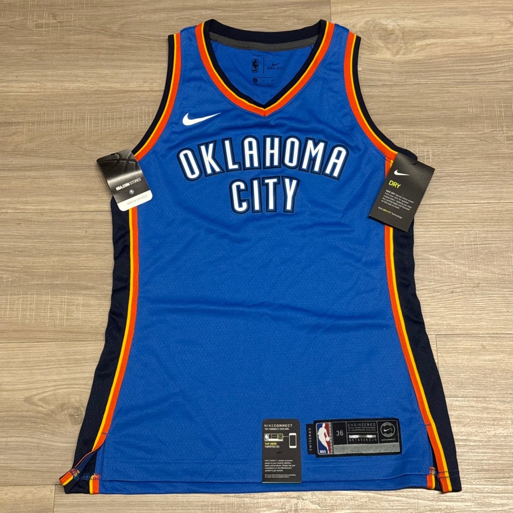 Nike Oklahoma City Thunder Womens S 36 Swingman Icon Edition NBA Jersey NWT